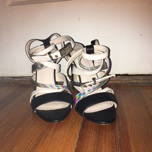 Victoria’s Secret leather open toe heels